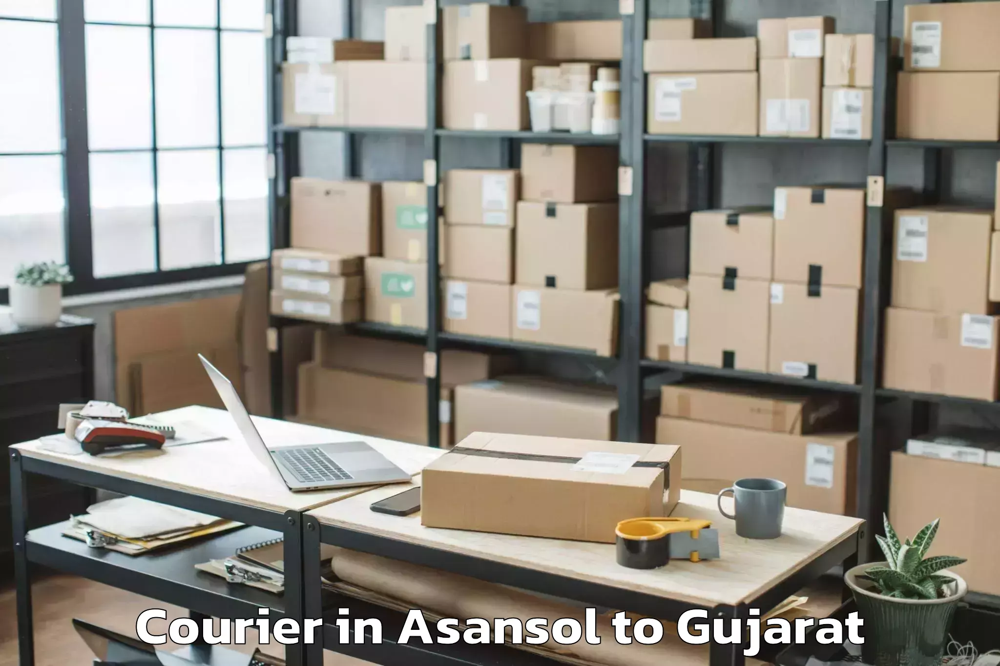 Hassle-Free Asansol to Navsari Agricultural Universit Courier